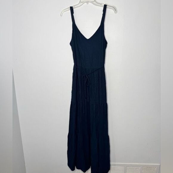 Splendid navy maxi summer dress size large - Picture 1 of 5